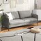 Modern 76 Inch Loveseat Sofa Couch for Apartment Dorm with Metal Legs-Grey